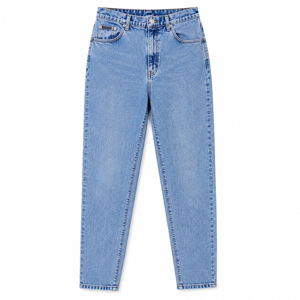 Vintage 90s Calvin Klein CK 30x33 Stonewash High Rise Straight Leg Mom Jeans